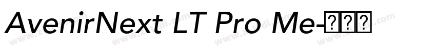 AvenirNext LT Pro Me字体转换